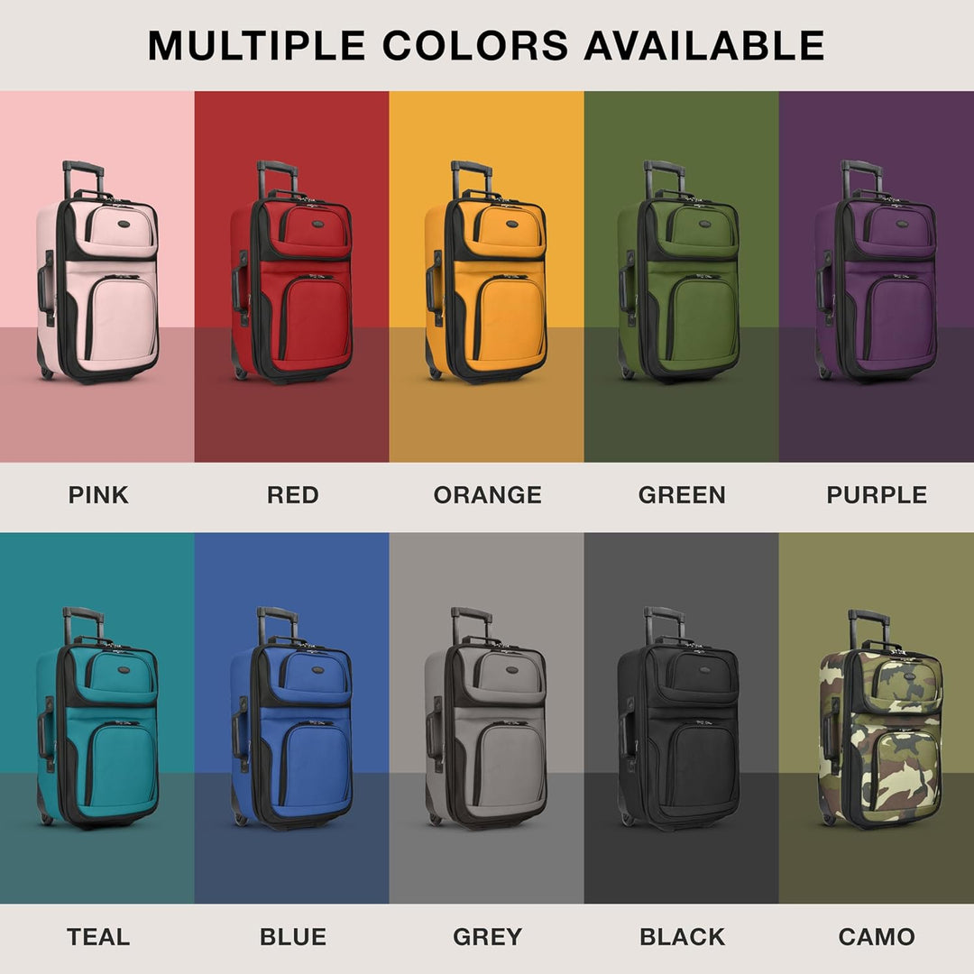 Maximize packing with this expandable softside 2-piece carry-on luggage set, perfect for any trip.