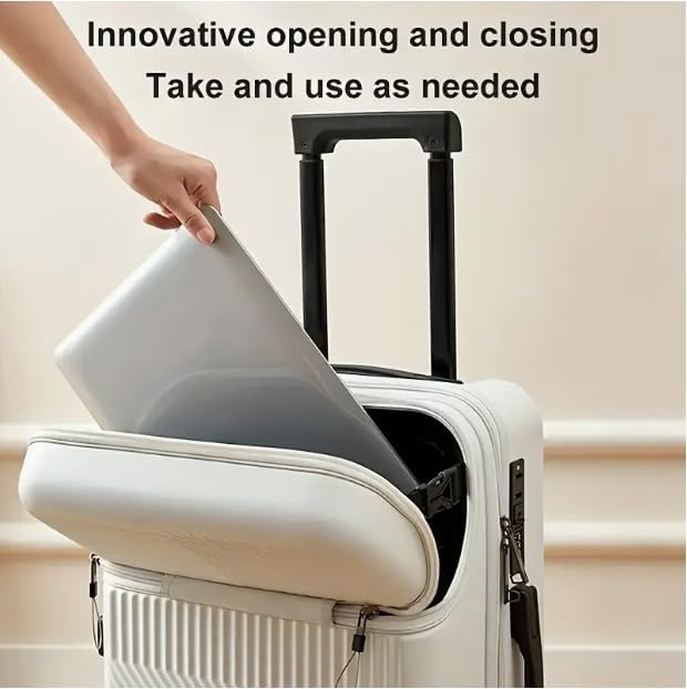 Secure 20" hardshell carry-on luggage featuring a built-in TSA lock for peace of mind while traveling.