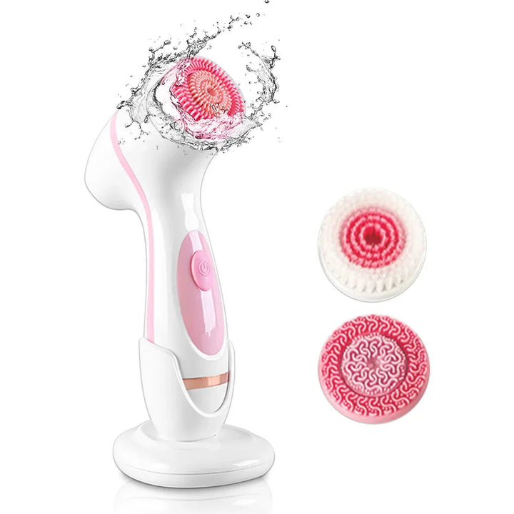 Unisex 3-in-1 sonic facial cleansing & spa system for deep pore cleansing & massage. Rechargeable & waterproof.