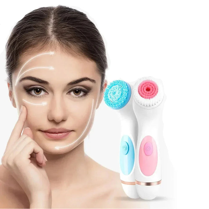 Skincare beauty tool for glowing skin. Unisex sonic facial cleanser provides deep pore cleansing and anti-aging benefits.