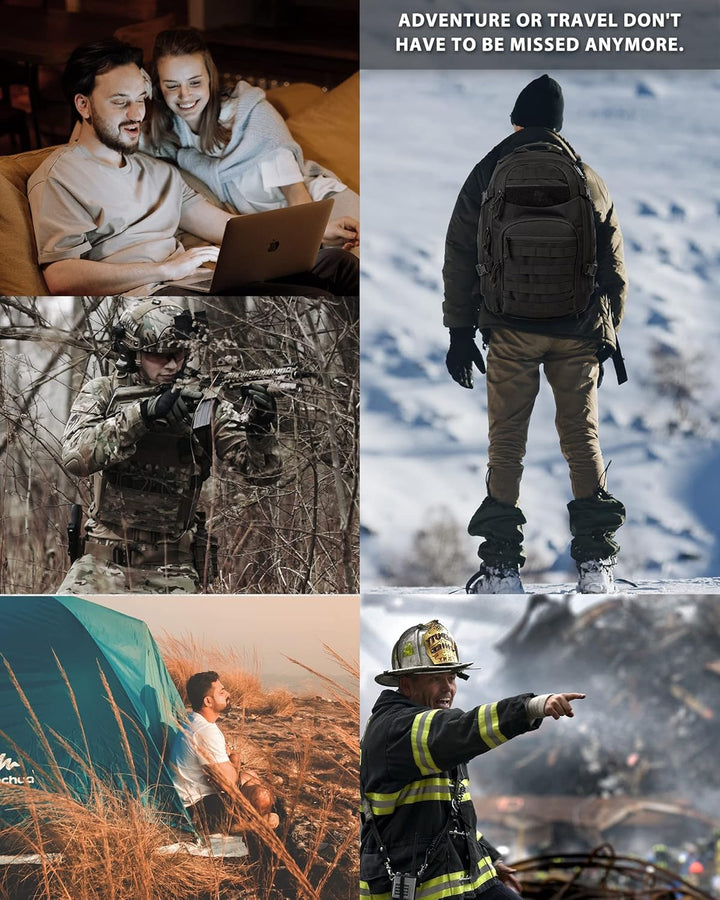 Unisex 35L tactical backpack with Molle & laptop storage. Ideal rugged outdoor gear for adventure.