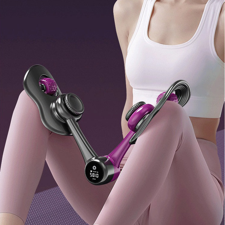 "Unisex 360° rotatable Kegel exerciser toner, sleek design, enhances glute and pelvic strength, USB rechargeable."