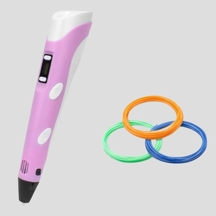 Complete 3D pen creative kit, USB powered for endless art supplies and DIY crafting adventures.