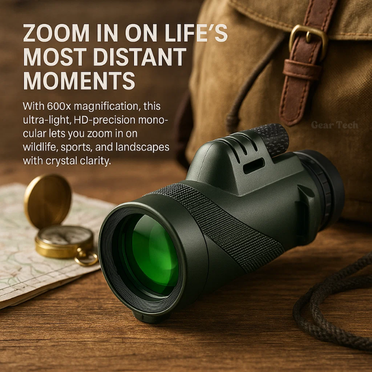 Weatherproof 45x zoom monocular, durable and compact for reliable performance in any outdoor setting.