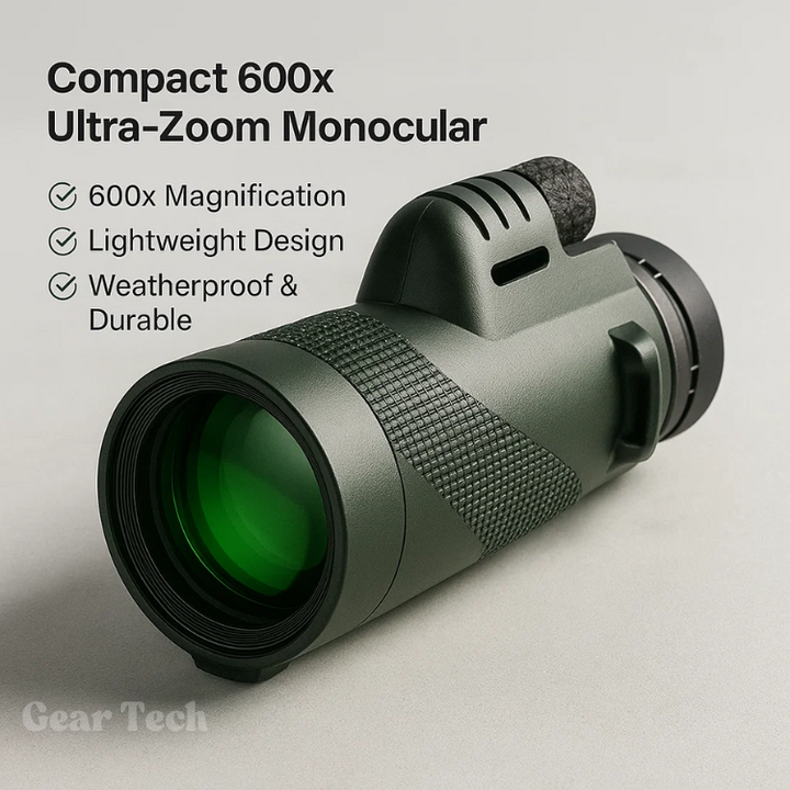 Unisex Compact 45x Ultra-Zoom Monocular, a lightweight HD lens device for all outdoor activities.