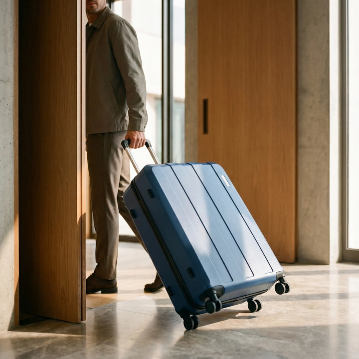 Unisex 5-piece hardshell luggage set with spinner wheels, perfect for all travel adventures.