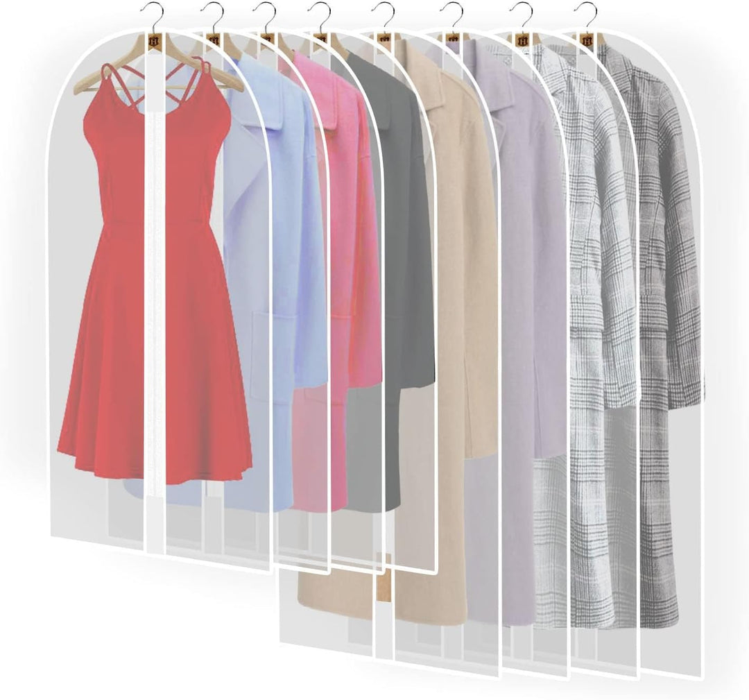 Protective cover: Extra-long 180cm garment bag for wedding dresses, gowns & suits. Wrinkle-resistant.