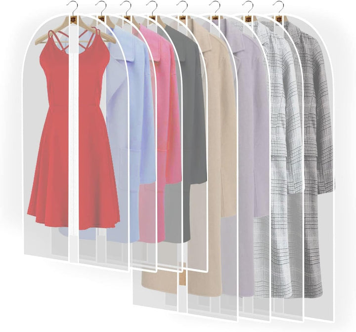 Protective cover: Extra-long 180cm garment bag for wedding dresses, gowns & suits. Wrinkle-resistant.