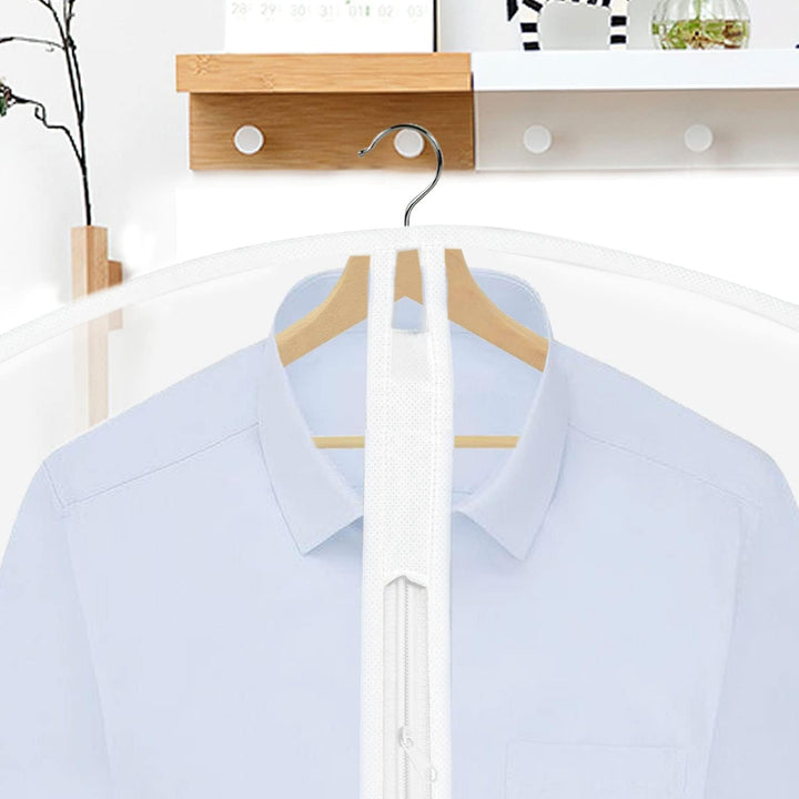 Unisex garment bag: 71-inch extra-long with handles, ideal for formal wear travel and storage.