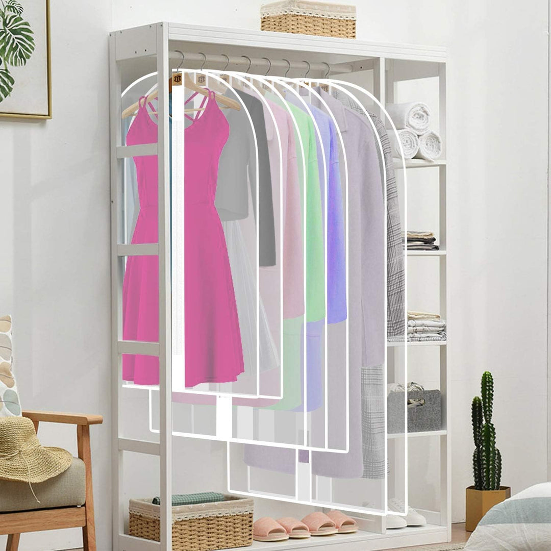 Extra-long 180cm garment bag with handles, ideal for wedding dresses, gowns & suits. Travel-friendly.