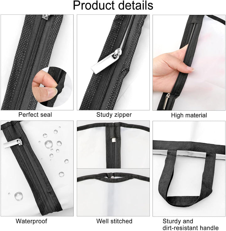 Unisex extra-long garment bag (71-inch) for formal wear, keeping suits & gowns wrinkle-free.