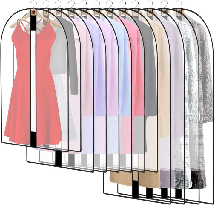 Long garment cover for formal wear, 71-inch, protects gowns & suits during storage or transport.