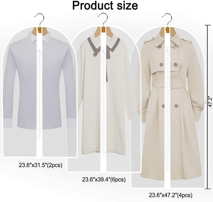 Protective 71-inch garment bag, perfect for formal wear storage & travel. Keeps gowns & suits safe.