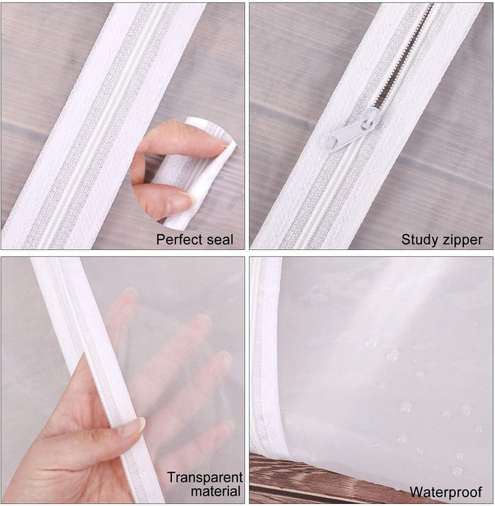 Wedding dress bag: 71-inch extra-long protective cover for bridal gowns. Dustproof & wrinkle-free.