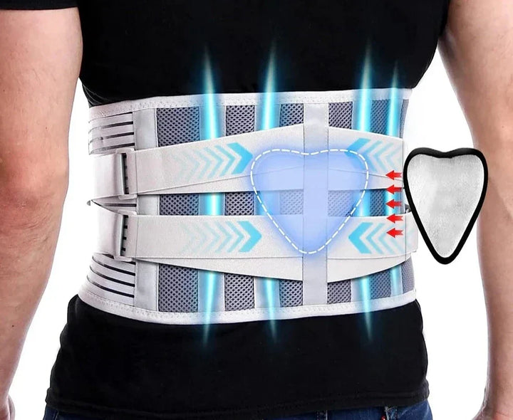 Premium adjustable back support belt for men & women. Offers posture correction, waist comfort & back pain relief.