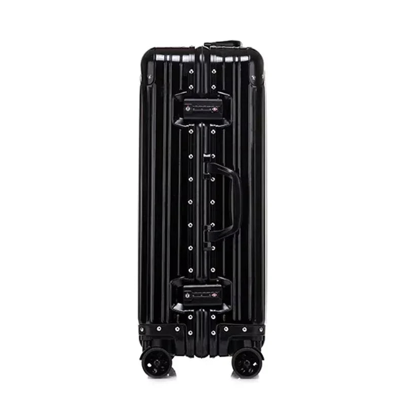 Professional unisex aluminum magnesium travel luggage. Robust hardcase suitcase for business trips.