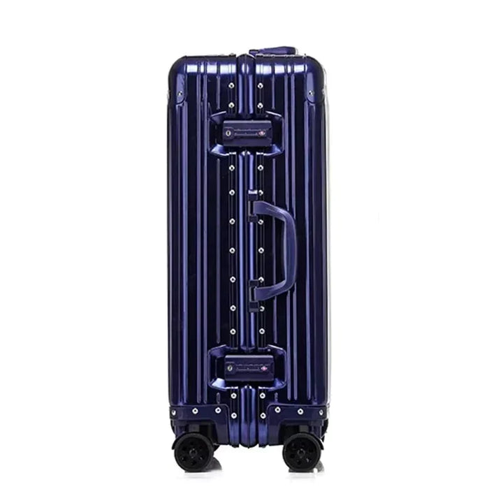 Durable unisex aluminum magnesium luggage. Professional hardshell suitcase, perfect for business travel.