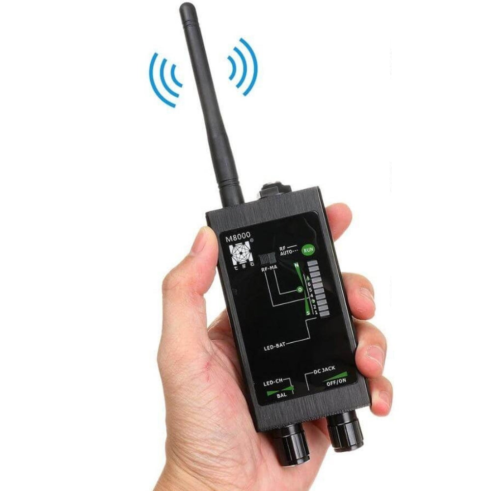 Unisex anti-spy hidden camera & bug detector for ultimate privacy protection. Find RF signals.