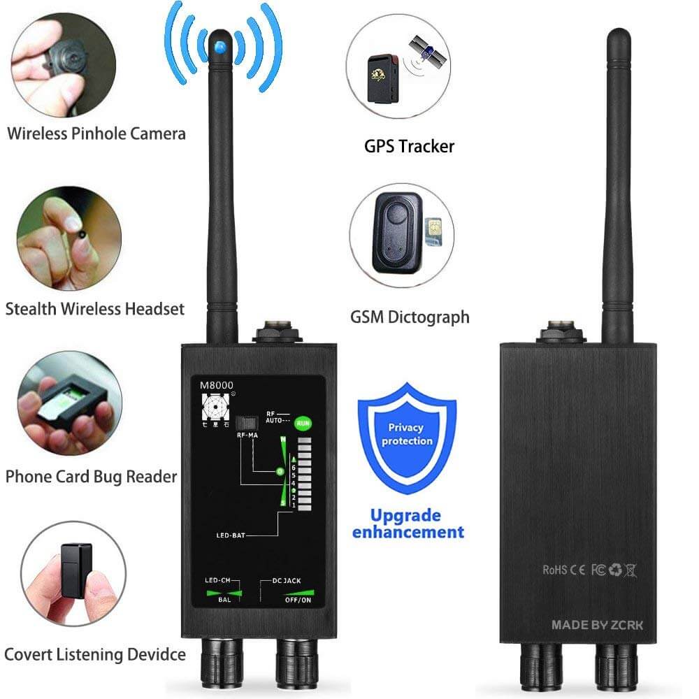 Detect hidden cameras, listening devices, & GPS trackers with this electronic sweep bug detector.
