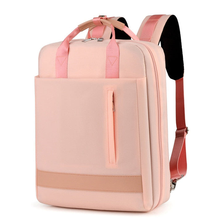 Unisex anti-theft travel bag with luggage strap, perfect for secure daily carry and comfortable commuting.