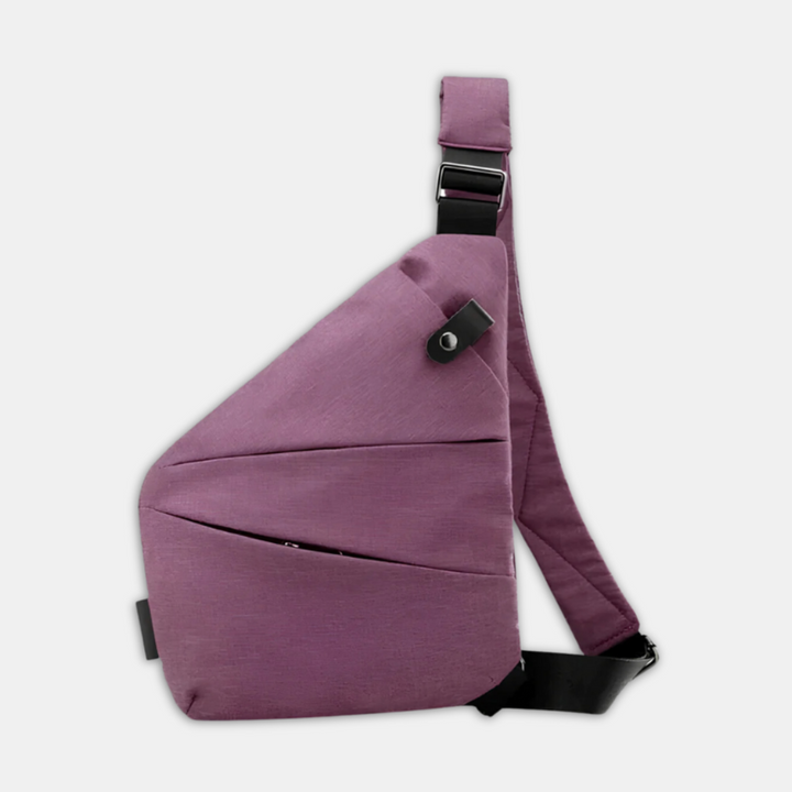 Hardshell anti-theft crossbody bag, offering robust protection for your valuables on the go.
