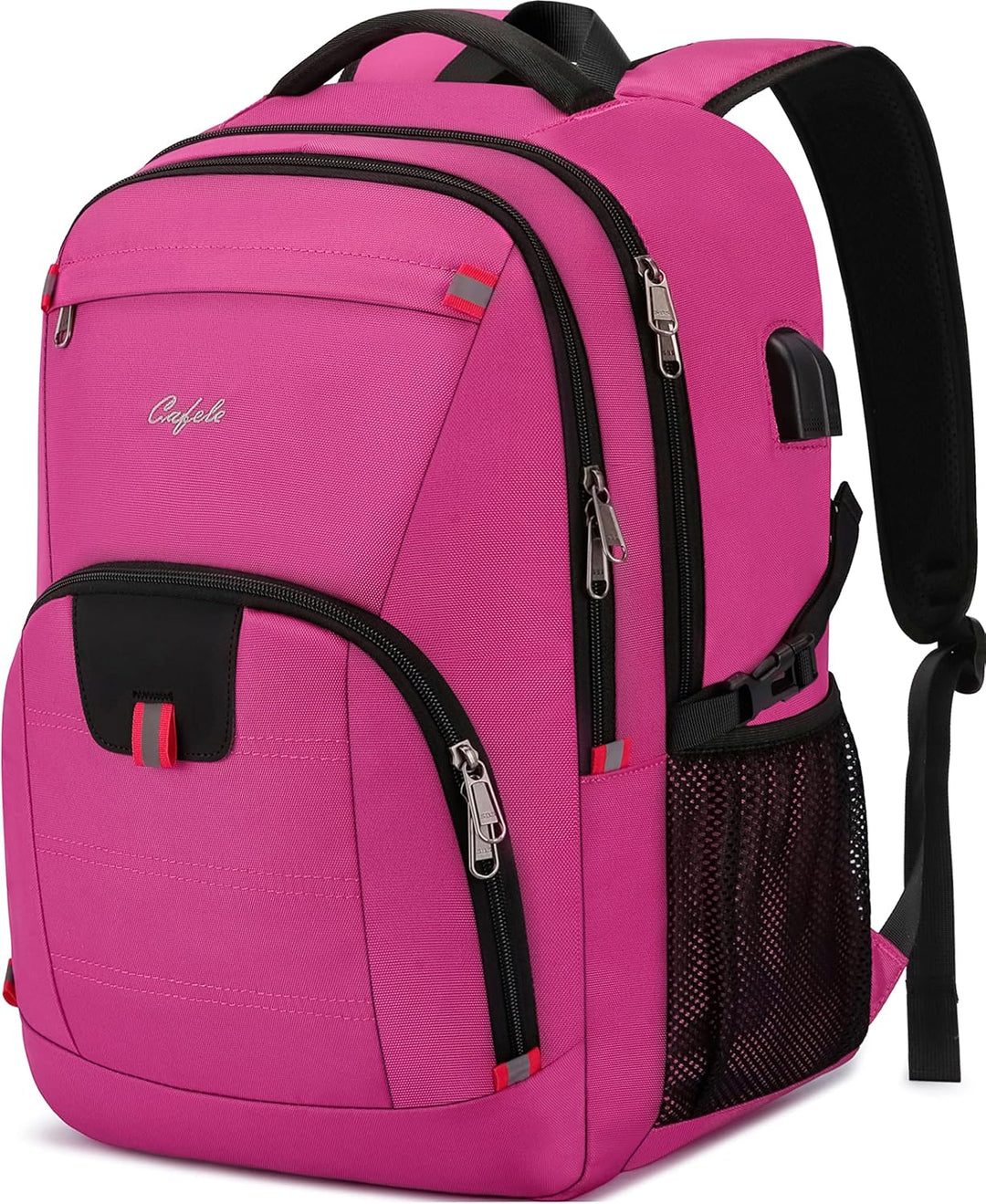 Unisex water-resistant anti-theft backpack, ideal for laptops, with convenient USB charging.