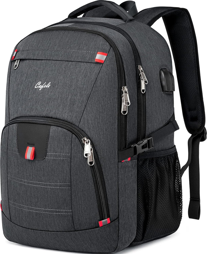 Versatile anti-theft laptop backpack, water-resistant, USB charging, durable & stylish design.