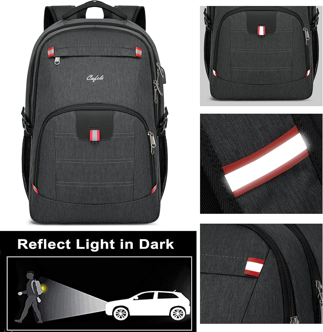 Secure & stylish anti-theft laptop backpack, water-resistant, USB port, for modern professionals.