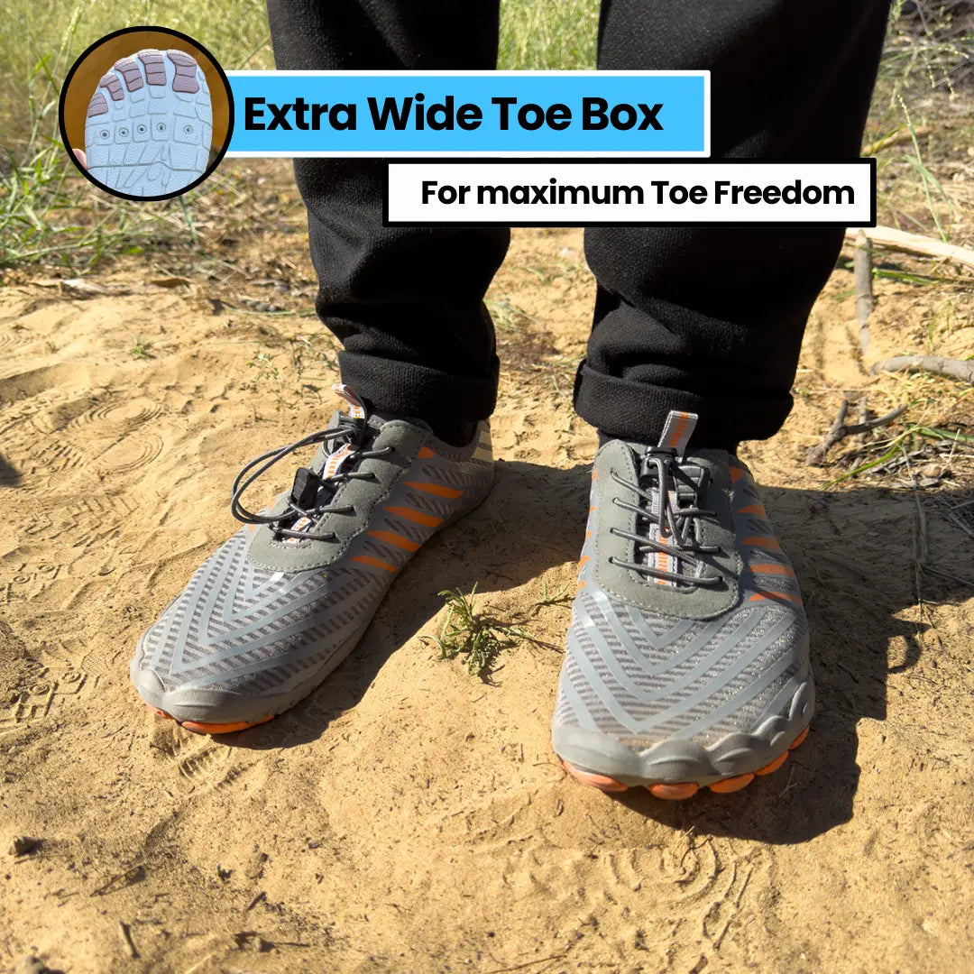 Flexible minimalist barefoot footwear for men & women. Ideal for hiking, walking, and active lifestyles. Lightweight comfort.