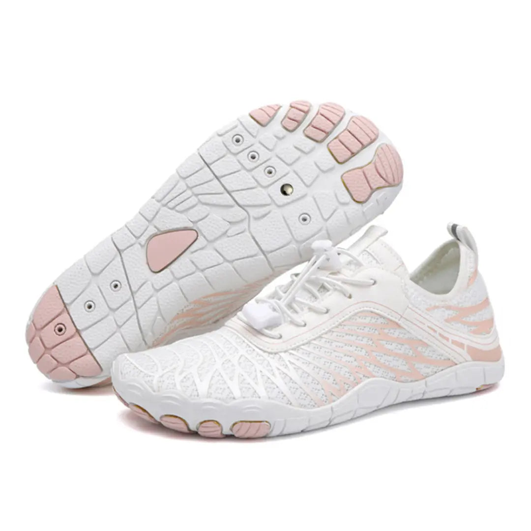 Lightweight barefoot athletic shoes for natural movement. Unisex design, flexible & comfortable for hiking and active wear.