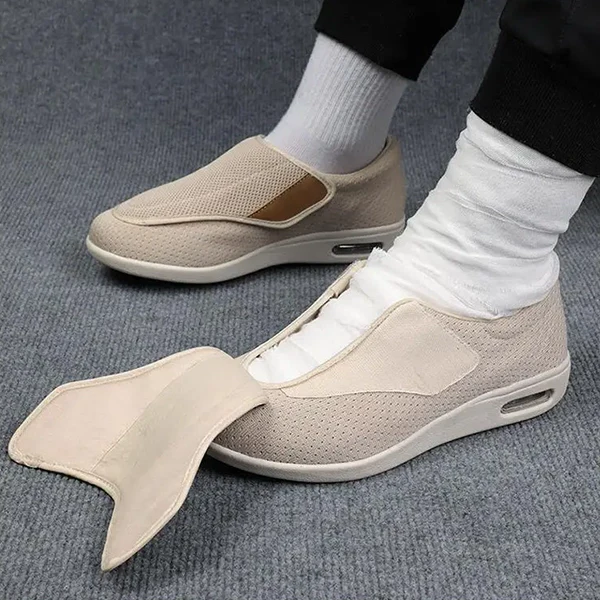 Broadfit unisex diabetic walking shoes for swollen & sensitive feet, ensuring comfort & orthopedic support.