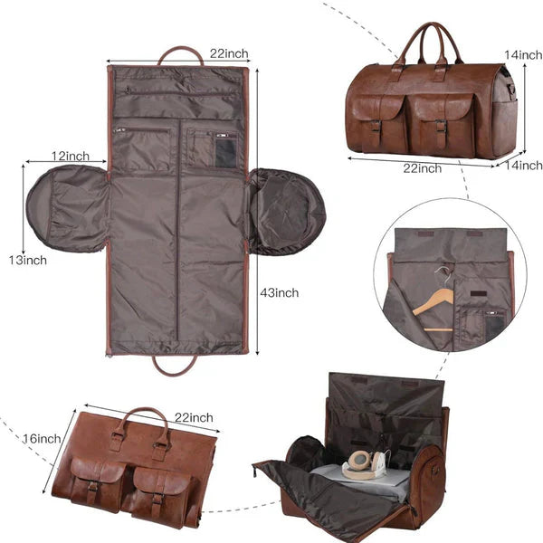Modern travel wardrobe luggage, a compact suitcase and organizer for seamless travel experiences.