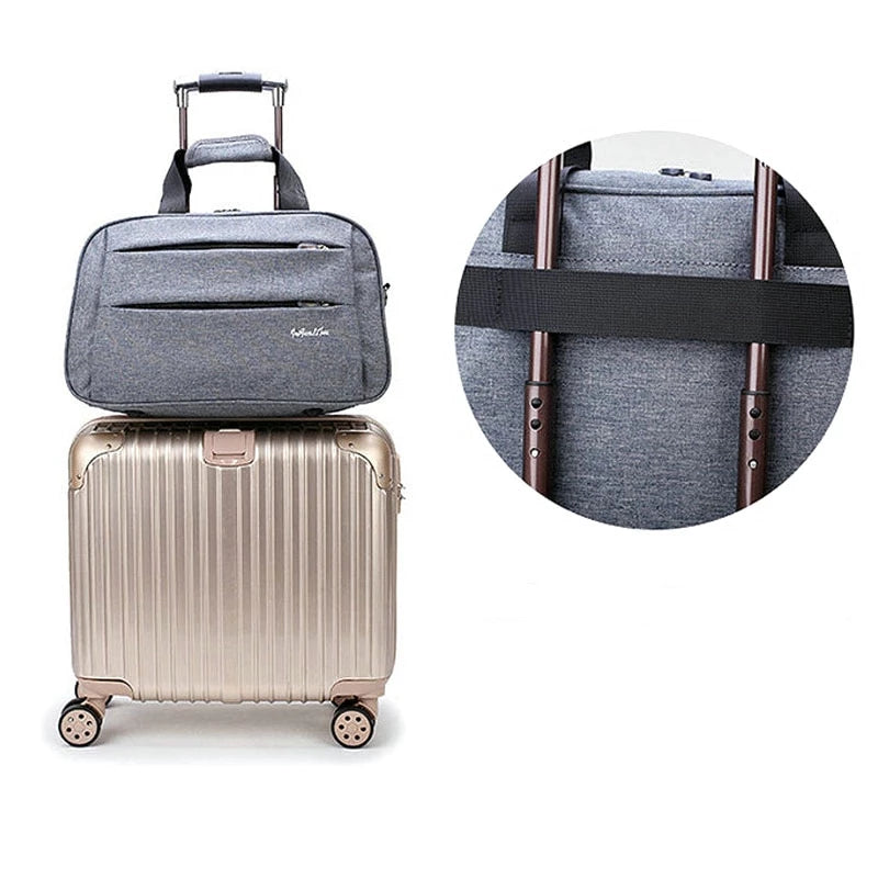Compact carry-on luggage bag for unisex travelers. Perfect for overhead compartments & weekend trips.