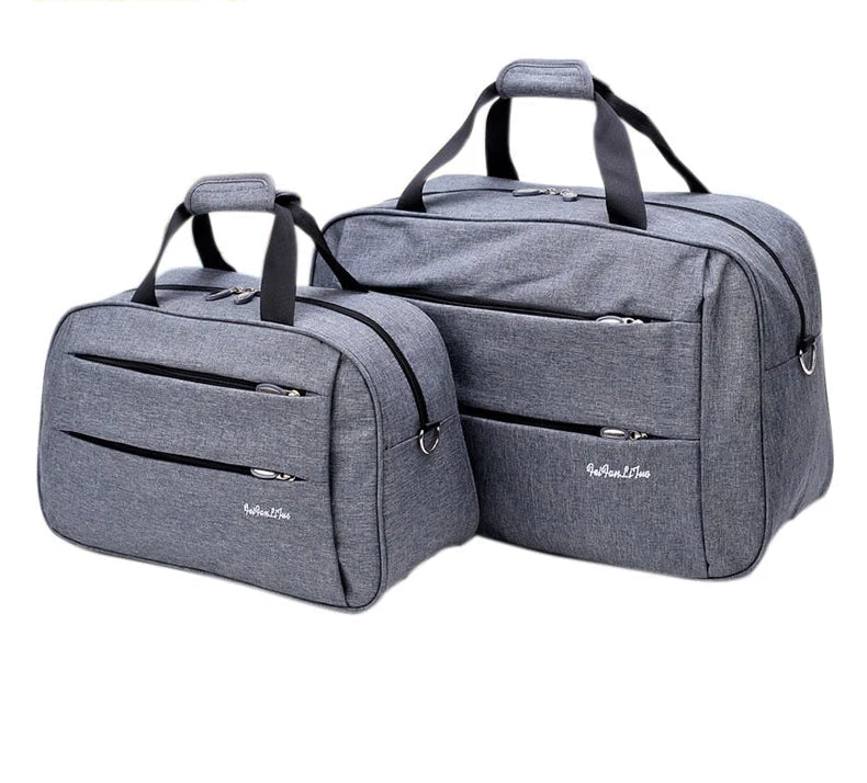 Spacious interior of unisex convertible carry-on travel bag. Organized pockets for efficient packing.
