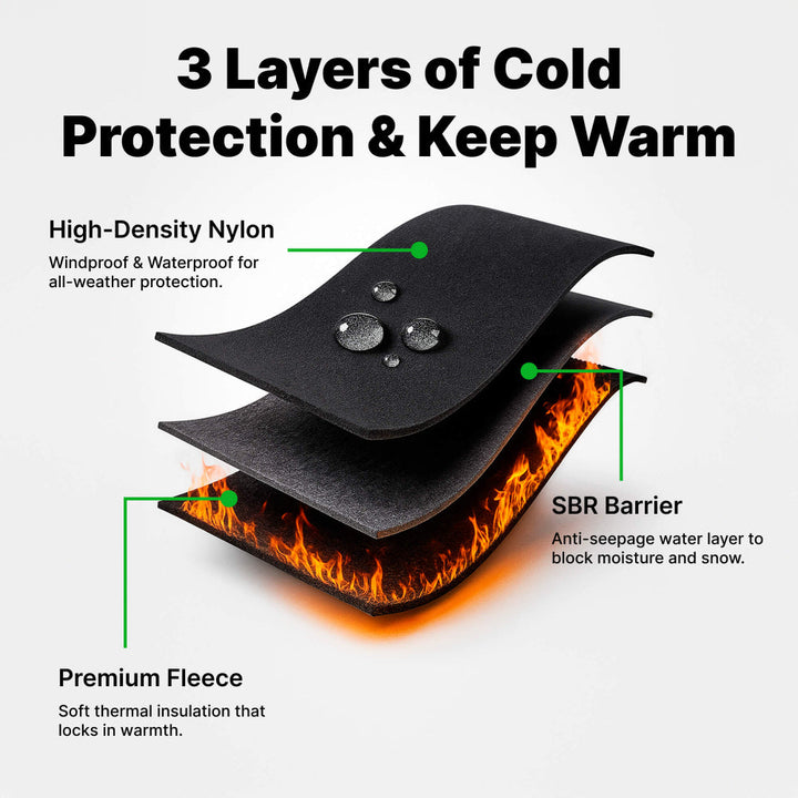 Warm electric heated gloves, windproof & waterproof, with touchscreen for comfortable winter use.