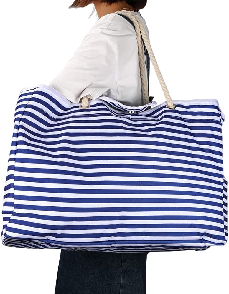 Oversized waterproof beach tote bag & travel case. Ideal for family beach days, gym, or a spacious carryall.