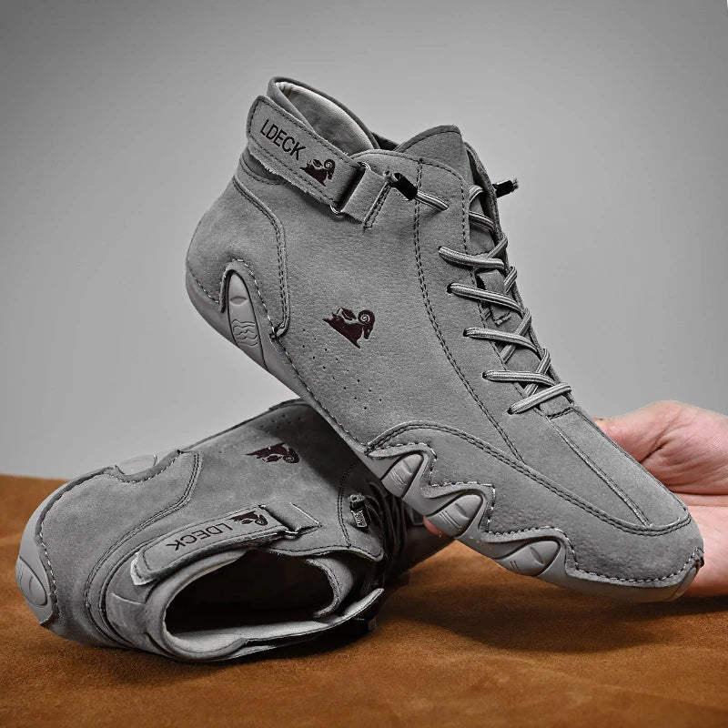 Side view of flexible barefoot shoes, promoting natural foot movement & comfort for men and women.