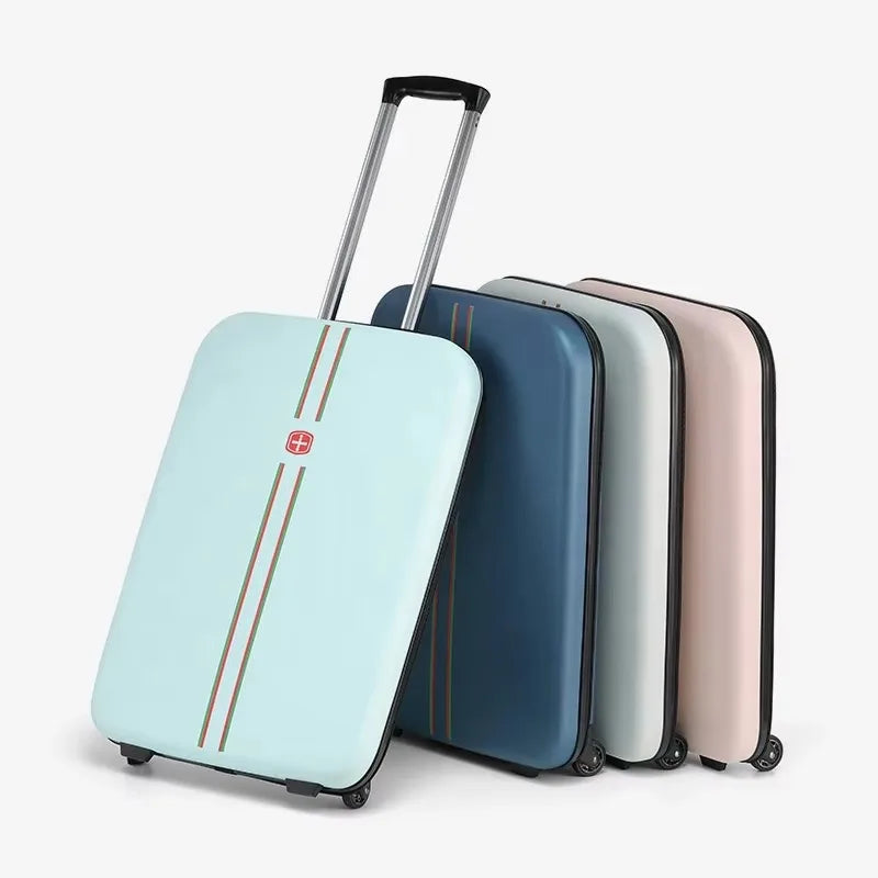 Unisex foldable hard-shell suitcase, Porto. Compact, protective luggage for smart travel & easy storage.