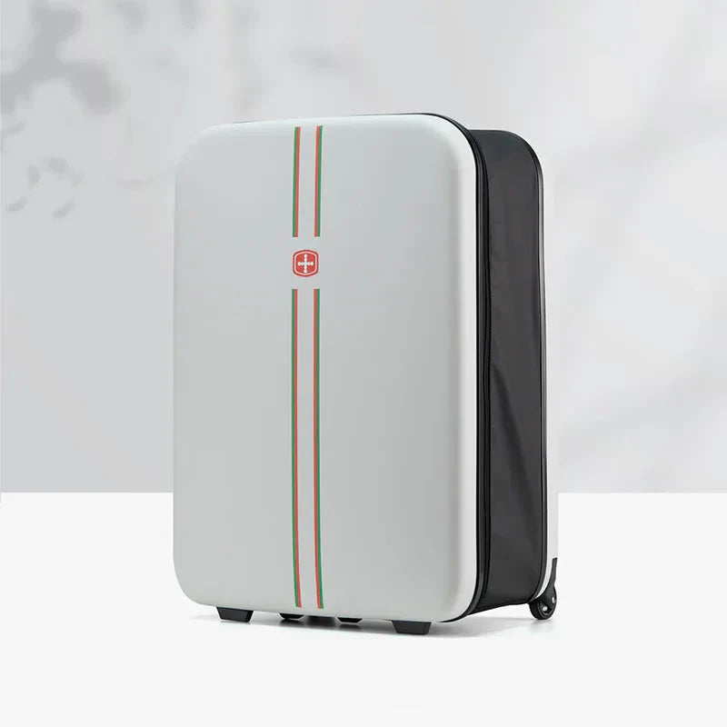 Foldable carry-on suitcase, Porto. Lightweight, protective hard-shell for smart unisex travel & easy packing.
