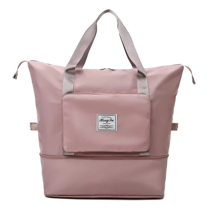Versatile folding suitcase for travel, a compact FlexCarry bag, perfect for flights, gym, or weekend trips.