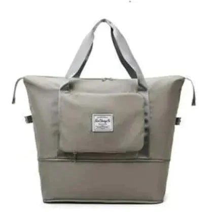 Unisex FlexCarry weekender bag, a stylish folding travel suitcase, compact and versatile for all your trips.