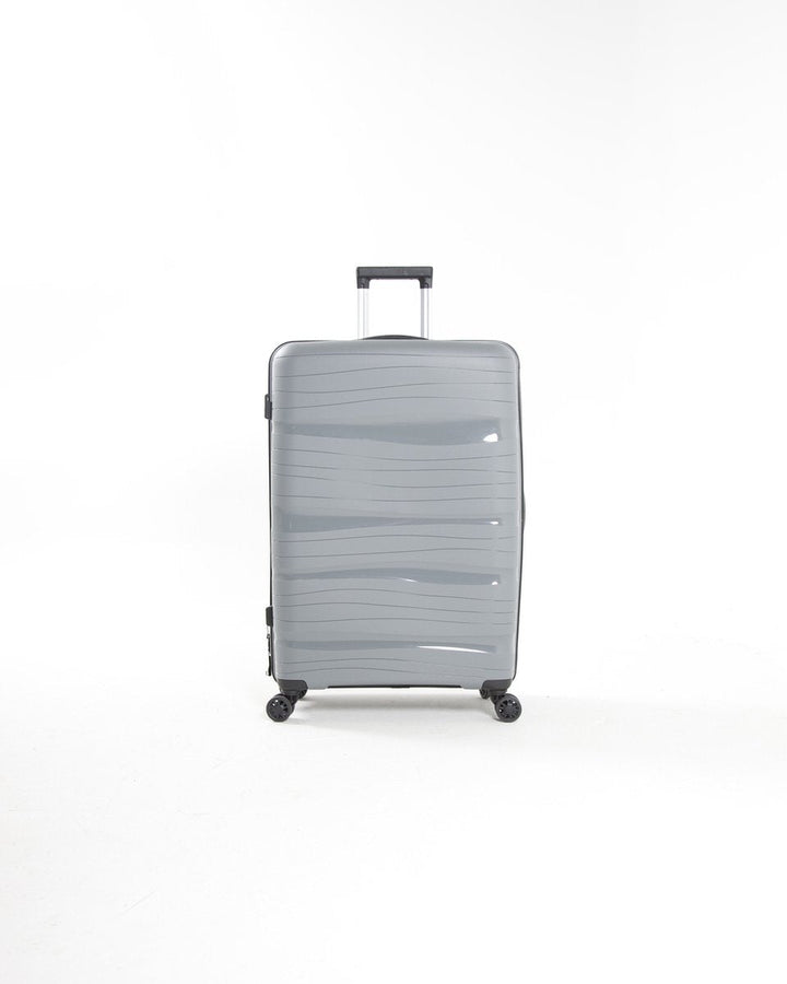 Sleek unisex hard-shell suitcase, durable and lightweight travel baggage for modern journeys.
