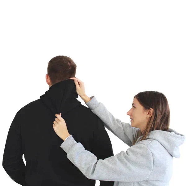 Outdoor gear: unisex heated hoodie with adjustable heat. Stay warm & comfortable during cold weather activities.