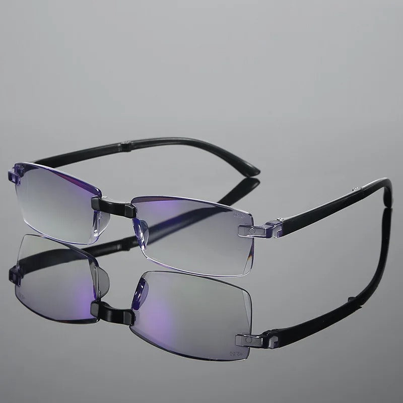 Modern design unisex multifocal reading glasses, lightweight and flexible TR90 frame for durable, comfortable vision aid.