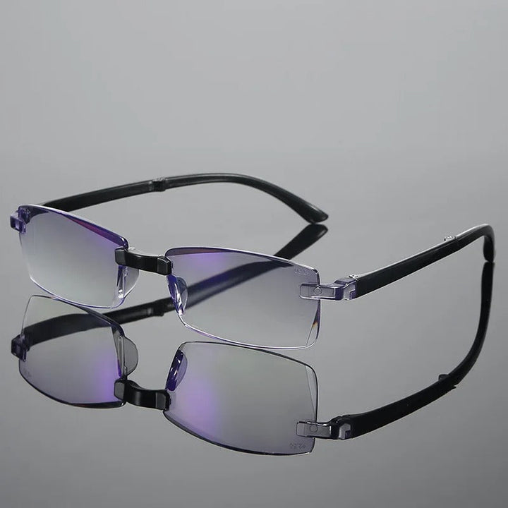 Modern design unisex multifocal reading glasses, lightweight and flexible TR90 frame for durable, comfortable vision aid.