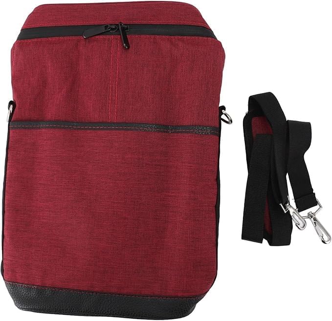 Durable insulated wine bag, securely holds two bottles, perfect for travel & BYOB.