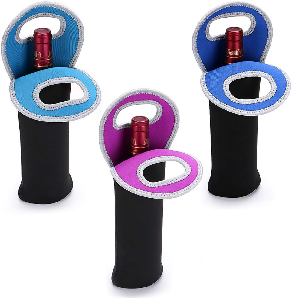 Unisex insulated dual wine bottle carrier tote, perfect for picnics & travel.