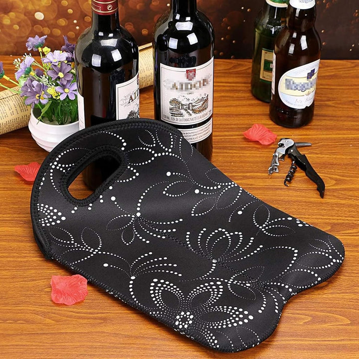 Insulated two-bottle wine cooler, compact and easy to carry for any occasion.
