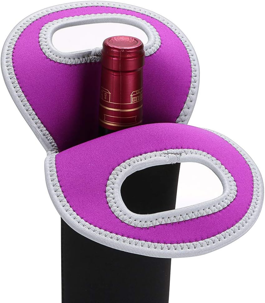 Beverage cooler bag, designed for two wine bottles, travel-ready & insulated.