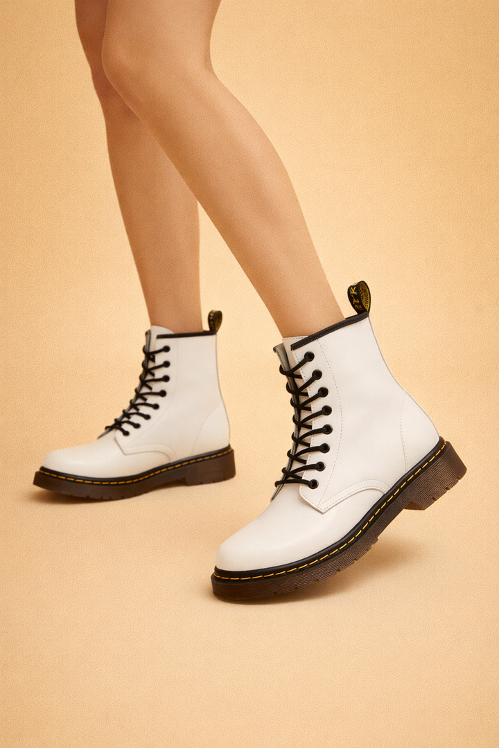 Modern unisex insulated lace-up ankle boots. Durable winter footwear offering comfort & warmth for any cold adventure.